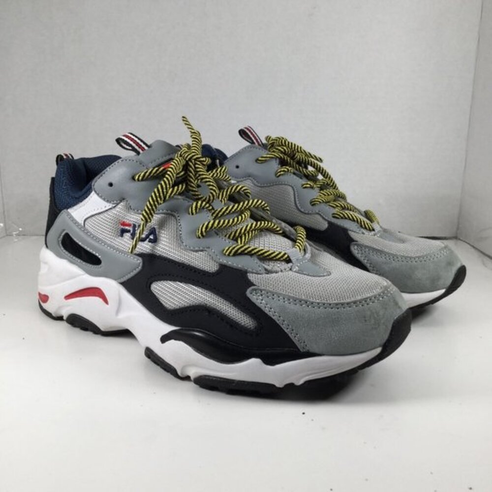 Fila Sneakers Men Size 7 Grey Black Ray Tracer Low Top 3RM00588-051